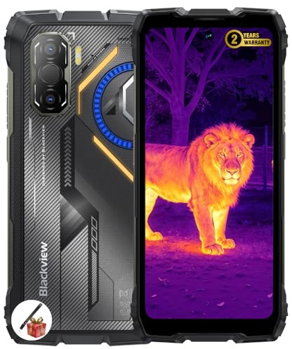 Blackview Rock 3 | 6,78 FHD+ 120Hz | 32GB RAM + 256GB (2TB) | Schwarz | Outdoor Smartphone 4G | 50MP + 108MP + Wärmebildkamera | 10000mAh | Android 16 | IP68/IP69K | 2 Jahre Garantie