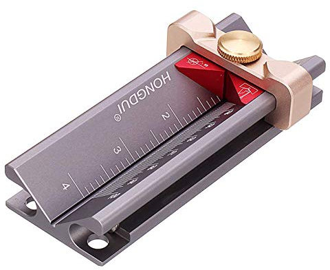 Messlehre Bohrer, Multifunktions-Tiefenmessgerät, Bohrer, Aluminiumlegierung, begrenzte Ringe, Hilfswerkzeug, Bohrpunkt, Winkelschleiflehre, 3-in-1-Positionierer, Tischsäge, Höhenmesser für