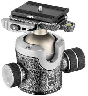 Gitzo Zentrischer Stativ-Kugelkopf der Serie 4, für DSLR- und SLR-Stative, Stativ mit Hebelverriegelung, kompatibel mit Systematic u. Mountaineer Stativen, Professionelles Fotozubehör, 30 kg Traglast