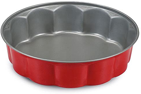 Guardini, Tortiera fiorella Ø 26 cm, Acciaio con rivestimento antiaderente, Rosso e Grigio, Made in Italy, Linea Rossana