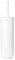 Brabantia - Mindset Escobillero con Soporte - Escobillero Higiénico de Silicona - Mango Protector de Acero - Resistente a la Corrosión - Accesorio de Baño - Fresh Blanco - 42 x 11 x 9,6 cm