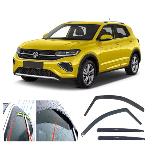 AC WOW 4x Windabweiser für Volkswagen T-Cross 2018 2019 2020 2021 2022 2023 2024 2025