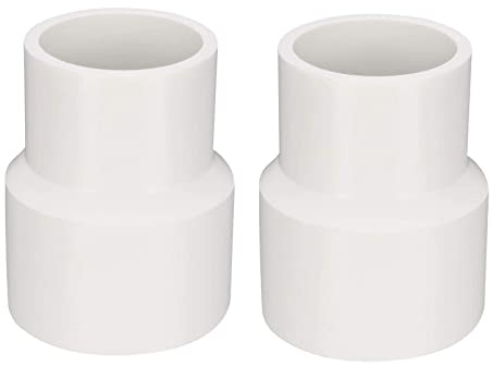 TOP-VIGOR 2Pcs PVC Reducing Coupling Hub by Hub 40mm X 32mm Pipe Fitting Adapter Connector, Duct Reducer Pipe Fitting for Water Supplies Build