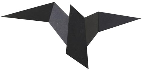 Vogel Wandleuchte LED 1stück Kreative Wandleuchte in Schwarz | Eisen und Pc, für Schlafzimmer und Eingangstür, Fliegendes Vogelmotiv als Wandgestaltung