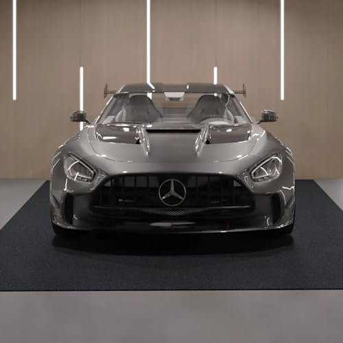 VEVOR Garage Floor Mat, 2.25 x 5.2 M Waterproof Protection from Water,Snow, Rain,Mud and Oil for Cars, Non-slip Heavy Duty Containment Mat with TPE Anti-Leak Backing & Easy to Clean & Cuttable