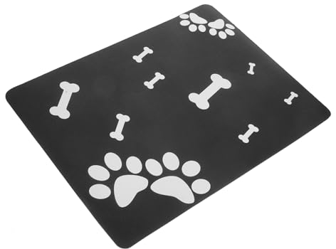 SEWOART Futtermatte Für Haustiere rutschfeste Und Saugfähige Unterlage Schützt Böden Vor Verschmutzungen Schnell Trocknend Geeignet Für Näpfe Für Hunde Und Katzen