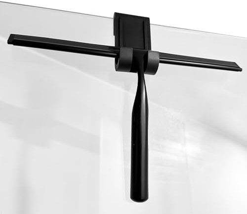 Ghazpmuk Tergivetro per Doccia, Tergivetro da Bagno con Gancio, Tiraacqua Vetri Doccia 25.5cm, Tergicristallo Doccia, Spatola Doccia, per Finestre, Specchi, Bagno Pulire Superfici Lisce