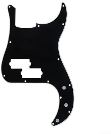 ZAMETTER Bass ickguard 13-Loch-Schlagbrett für 4 Saiten (schwarz)