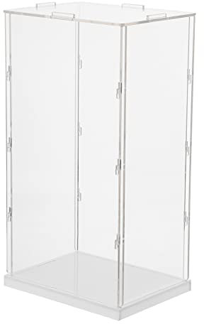 Vaguelly Acryl Box Transparent Modellvitrine Schaukasten Vitrine Durchsichtige Acrylvitrine Für Sammlerstücke Spielzeug Schmuck