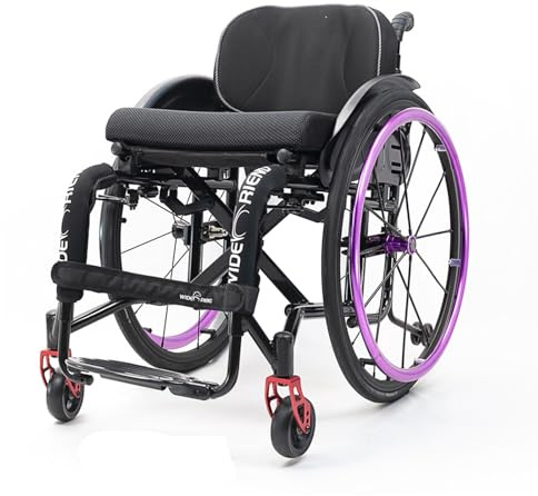Sillas de ruedas deportivas y de ocio, de aleación de aluminio, portátil, manual, para adultos, silla de deporte y ocio autopropulsada