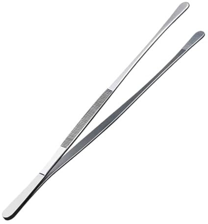 Mipcase Shao Bread Sandwich Extra Long Stainless Steel Barbecue Tongs for Cooking Grilling and Serving Food Ease