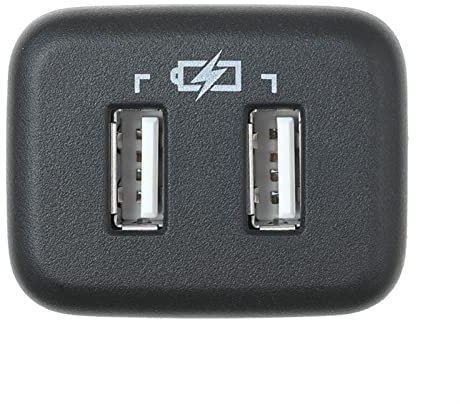 QASULER Adaptador de Puerto USB Auxiliar for Coche, Interfaz de Audio Auxiliar, for GMC, Buick, Chevrolet 26213272 Toma de Carga USB