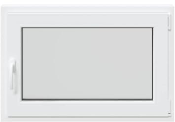 vidaXL Ventana de sótano RISOR 60x80 cm oscilobatiente DIN derecha, ventana de salida, ventana de tolva, ventana en el sótano, pozo de ventana