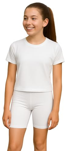 PopCouture Girls Premium Activewear Gymnastics Sports Cycling Shorts