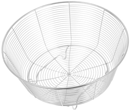 PRETYZOOM Frutero De Acero Inoxidable Para Fruta y Verduras 22 Cm Con Base De Alambre Diseño Moderno Ventilación Óptima Cocina y Comedor Cesta Funcional