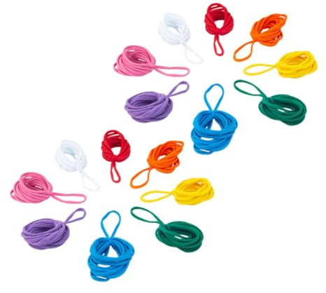 YARNOW Boucles Élastiques Kit Éducatif en Fibre Polyacrylique Lot de 96 Haute Élasticité pour Métiers à Tisser pour Garçon et Filles pour Projets d'anniversaire et Bricolage