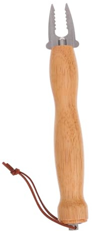 SUPVOX Fourchettes à Brochettes Extensibles Acier Inoxydable avec Manche Bâtons de Grillade Antidérapants pour Barbecue Camping et Lot avec de Rangement