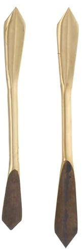 Trompetenverstellventil 2 Stück für Instrumentenreparatur, Gold | Metallausführung, Präzise Gefertigt, für Tägliche Wartung und Reinigung, Leichte Bauweise, Schnelle Entwässerung
