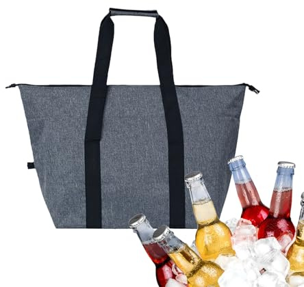 Genérico Bolsas Térmicas Aislantes, Bolsa Aislante para Alimentos, Tote Térmico Plegable Espacioso para Pícnic Viaje Playa Compras Camping Senderismo Comida Escolar