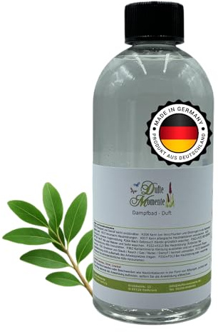 Dufte Momente Dampfbad Duftkonzentrat Sandelholz 500ml – warmer, edel-holziger Wellnessduft – für Dampfbäder, Verdampferanlagen & Dampfduschen – vegan, Made in Germany