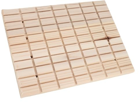 TOPINCN Planche à Gratter à Griffes en Bois, Jouet Sûr sans Hamster et écureuil pour Grimper et Gratter en Cage