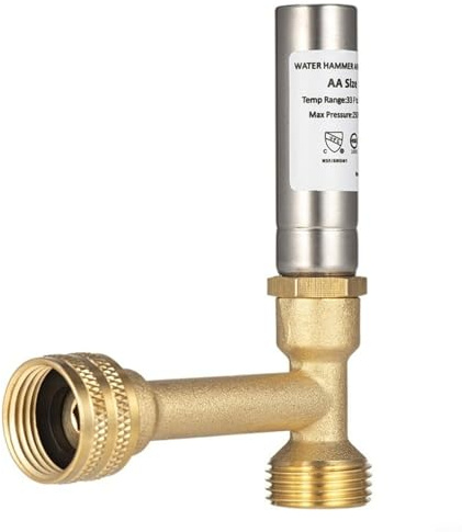 CNANRNANC Water Hammer Arrestor, Copper Washing Machine Water Hammer Arrestor With 3/4 Inch Nh Thread For Noise Reduction And High Pressure Resistance Asse 1010 Certified