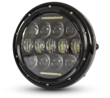 Alchemy Parts Moto Proiettore LED Faro 7.5 inch per Cafe Racer Retro Progetto di Personalizzazione