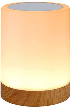 Lámpara de noche LED, lámpara de mesa táctil regulable para dormitorio, salón, portátil, con 16 colores y cambio de color blanco cálido