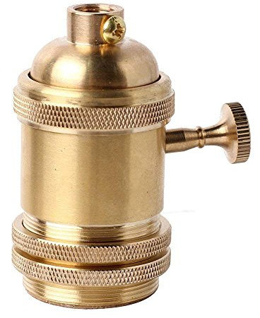 Karriter Portalampada Retro E27 Edison Supporto dello Zoccolo della Lampada con Interruttore