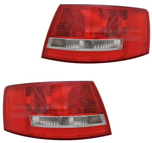 Heckleuchten Rückleuchten Rücklicht Set rechts & links Satz für Modell A6 (4F2/4F5) Baujahr: 04/2004-10/2008 Kunststoff ohne Lampenträger
