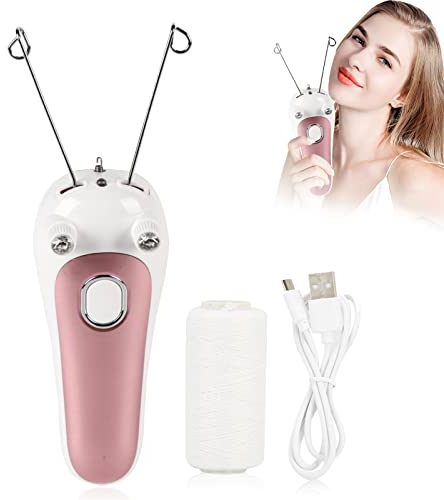 Elektrisk kvinna kropp ansikte gängning epilator, fysisk hårborttagning, bomullstråd hårtrimmer för ansikte arm ben användning (02), julklapp