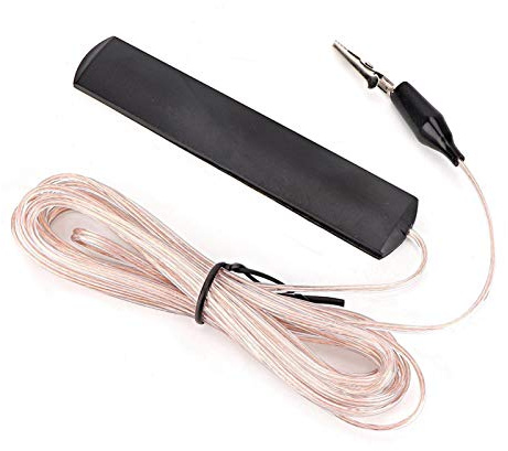 Antena dipolo FM, amplificador receptor av de cable de 3,2 m, antena de radio, amplificador de potencia av para radio doméstica