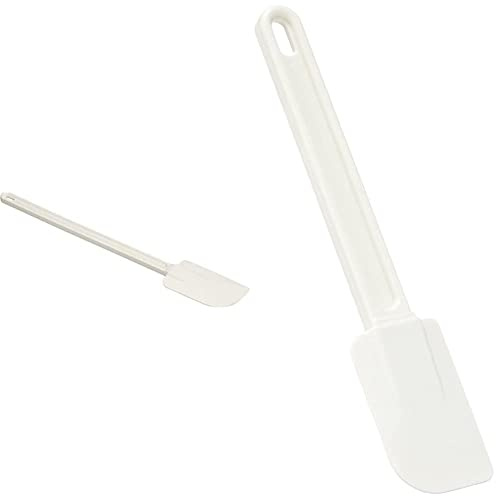 DE BUYER 4891.42N Spatule Maryse Souple - Lame Caoutchouc - 45 cm, Blanc & 891.24N -spatule Maryse Patisserie L.25 cm, Blanc