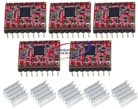 5PCS A4988 Driver Module StepStick Stepper Motor Driver