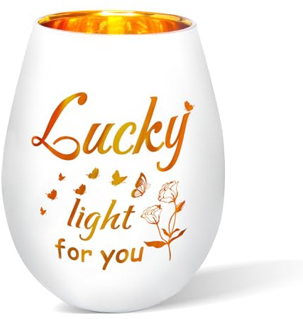 Windlicht aus Glas Teelichthalter Personalisierte Geschenke Frauen Beste Freundin Geschenke Teelichthalter mit Gravur Geschenk Frauen Geburtstag Geschenk für Freundin, Kollegin, Schwester, Mama