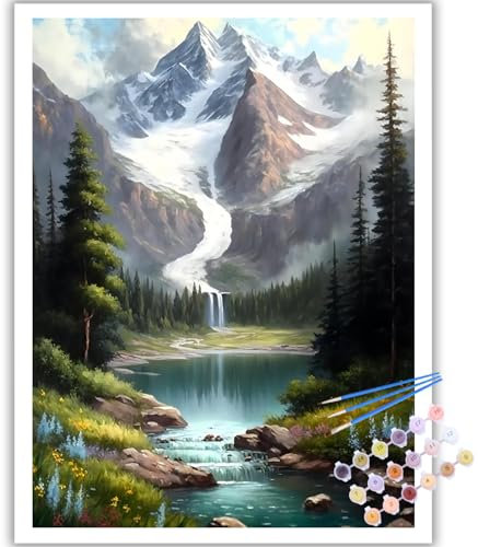 Mafenr Art Paysage Peinture Numero Adulte, Kits de Peinture au Numéro, Paysage Coloriage Numerote Pour La Décoration De La Maison (40x50 CM)