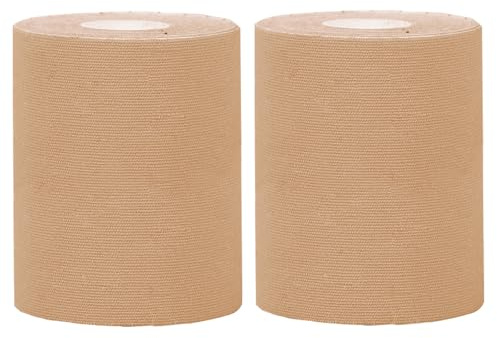 NELLHOMY 2 Rollen Kinesiology Tape 7.5cm x 5m Kinesiotapes Sport Tape | Elastisch & Wasserfest Physio Tape Knie Tape für Schulter, Rücken, Knie, Ellenbogen und Nacken