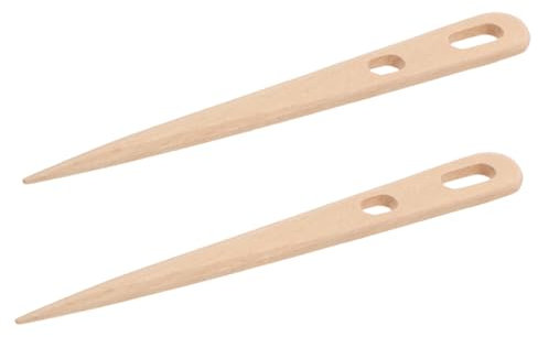 Homoyoyo Webwerkzeug Satz Holz Stricknadeln Mit Großem Öhr Handgefertigte Gobelin Nadeln Aus Buchenholz Basteln Für Teppichweberei Und Wandteppiche