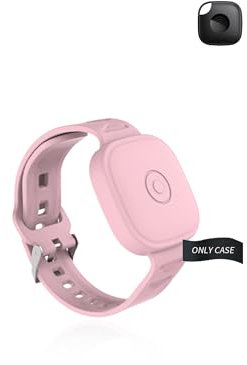 Case for Tile by Life360 Mate Key Finder, yystao Protective Silicone Watch band Compatible with Tile by Life 360 mate Tag, Durable and Anti-Lost Design (Pink)