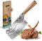 kjøk Premium Feuille de boucher lame 17cm en acier 7cr, dureté 58±2 HRC | Couperet professionnel avec manche ergonomique en bois d’olivier | Couteaux japonais de chef de cuisine extra tranchant