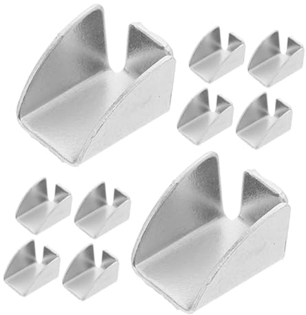 WOONEKY 20 Stück Metallregalhalterungen aus Eisen für Schränke und Regalbretter Stabil und Verformungsresistent zur Büroorganisation und Dokumentenablage