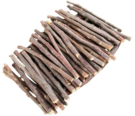 Toddmomy 200g Bâtonnets à Mâcher pour Petits Animaux Bois De Pommier Jouets pour Hamsters Chinchillas Aide Au Grincement des Dents Soulagement De Ennui