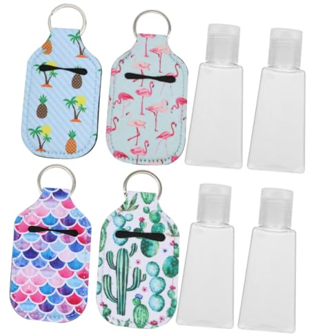 FRCOLOR 8pièces Porte-clés Cache-flacon De Parfum Avec Bouchon De Flacon Anneau Porte-clés Pour Couvercle De Flacon De Parfum