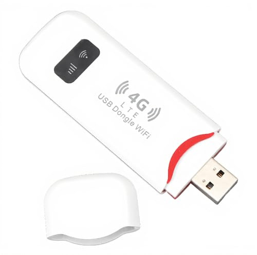 LAISANIM 4G LTE USB Modem WiFi Hotspot, 150Mbps High Speed Portable Internet Stick with Enhanced Antenna, Plug and Play for Laptop, Support up to 10 Users, Ideal for Holiday Trips