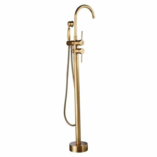 Grifo de Pie para Bañera Exenta Antiguo Latón Grifo Bañera de Pie-Antigüedad