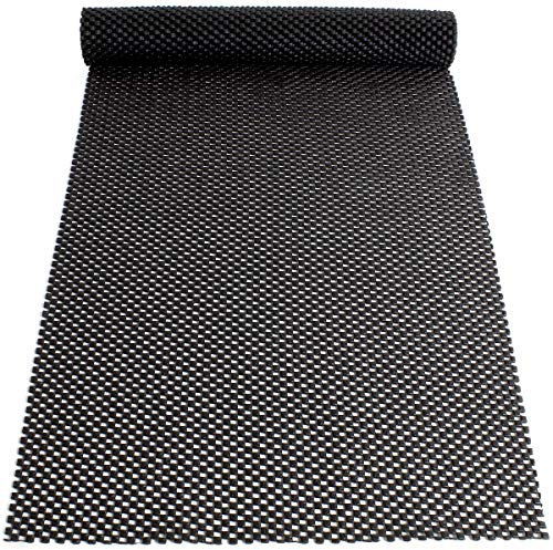 iGadgitz Home U6926 - Multiuse Non Slip Mat Anti Slip Mat Grip (110 x 30cm) for Drawers, Kitchen Shelves, Workshop, Office, etc. - Black