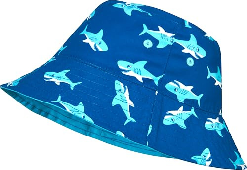 Playshoes Cappello Da Pescatore Con Protezione Uv, Copricapo con cuffia da bagno Bambini e ragazzi, Hai, 55