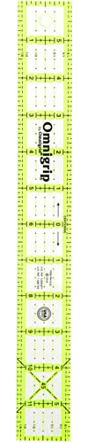 Omnigrip Quilter-Lineal, rutschfest Rechteck 1-½ x 12 farblos