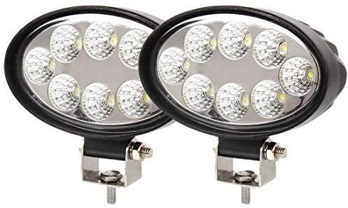 2 Stück Arbeitsscheinwerfer 24W Scheinwerfer LED Zusatzscheinwerfer Wasserdicht SUV ATV 2160LM Flutlicht Abstrahlwinkel 60 Grad Work Light für ATV, UTV, Offroad, Bagger | Wasserdicht SUV ATV 2160LM Flutlicht Abstrahlwinkel 60 Grad Work Light für ATV, UTV, Offroad, Bagger