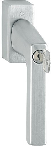 Hoppe 11729557 Fenstergriff Dallas-Secustic mit Sperrzylinder, VK 7 x 32-42 mm, verchromt matt,